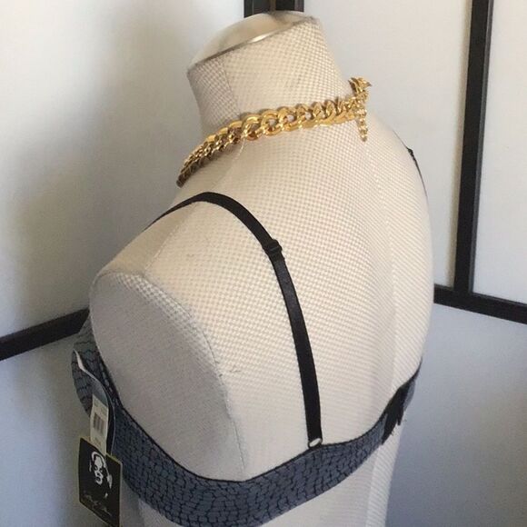 34B Marilyn Monroe Signature Padded Plunge Push-Up Demi Bra Feminine Y2K Casual - Picture 5 of 9